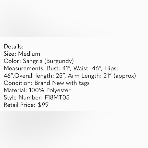 Rachel Zoe NWT Cold Shoulder Burgundy Blouse Medium - Picture 9 of 9